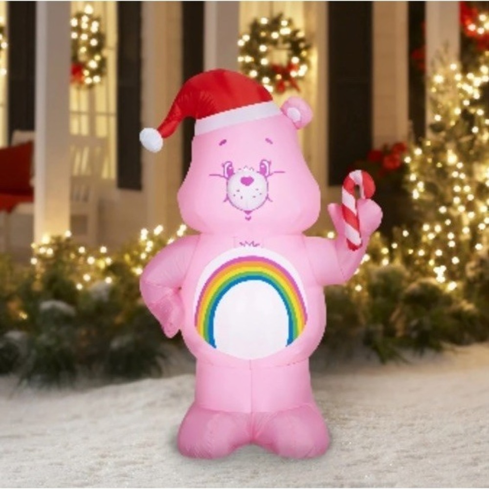 Care Bears - Cheer Bear Inflatable - Lighted - Gemmy - 5' Tall **NEW**